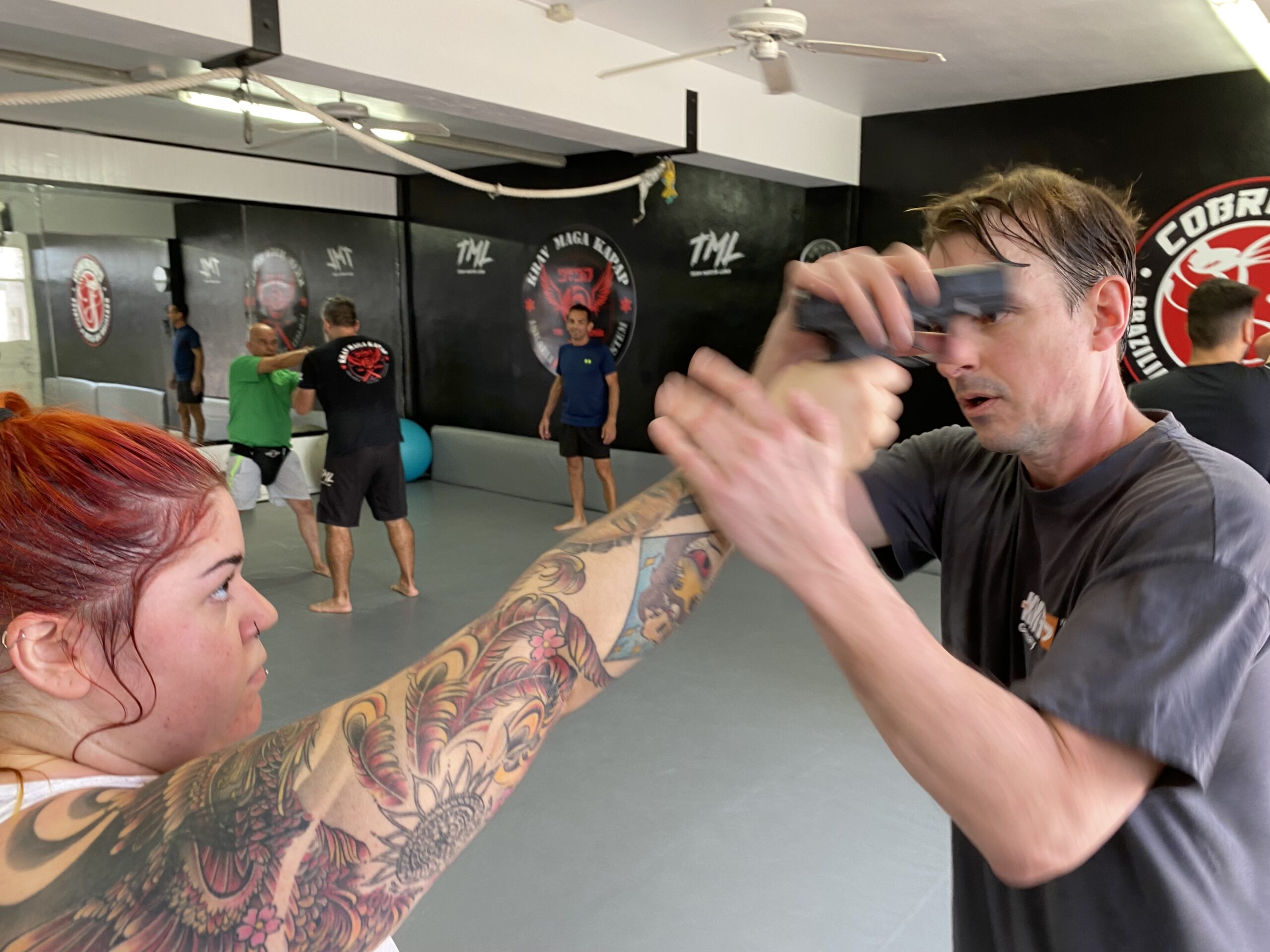 Krav Maga Self Defence training gun attacks