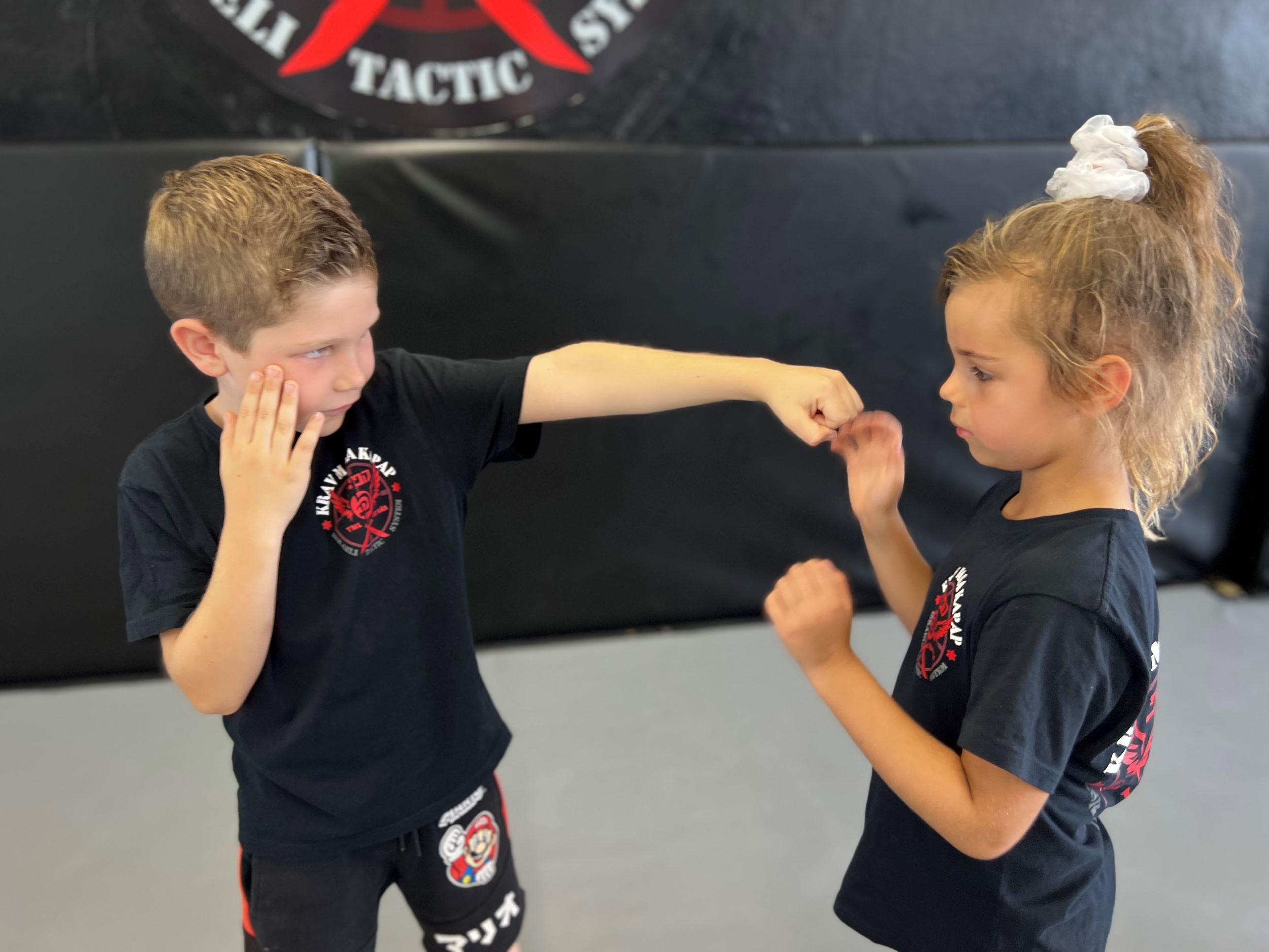 Kids Krav Maga punches and kicks